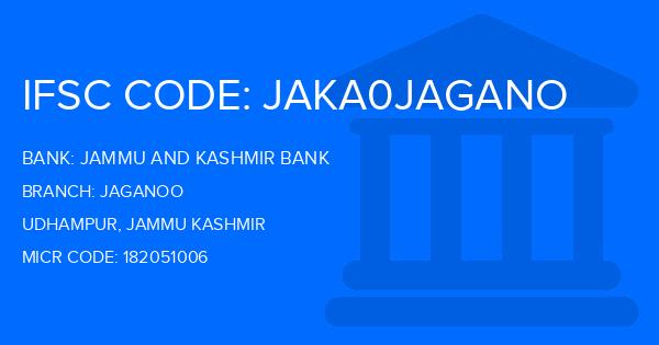 Jammu And Kashmir Bank Jaganoo Branch IFSC Code