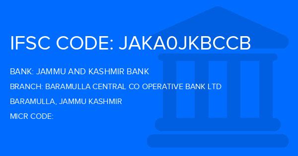 Jammu And Kashmir Bank Baramulla Central Co Operative Bank Ltd Branch IFSC Code