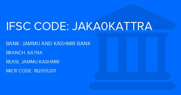Jammu And Kashmir Bank Katra Branch IFSC Code