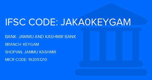 Jammu And Kashmir Bank Keygam Branch IFSC Code