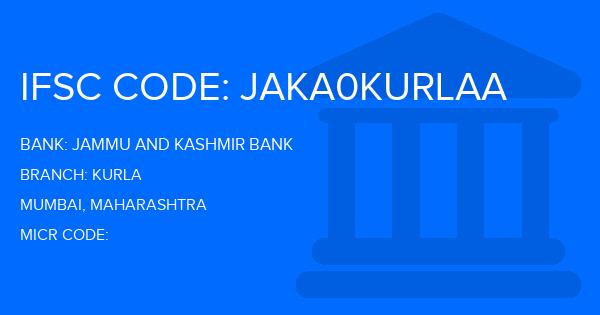 Jammu And Kashmir Bank Kurla Branch IFSC Code