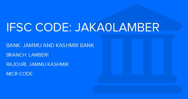 Jammu And Kashmir Bank Lamberi Branch IFSC Code