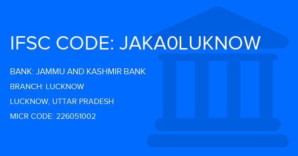 Jammu And Kashmir Bank Lucknow Branch IFSC Code