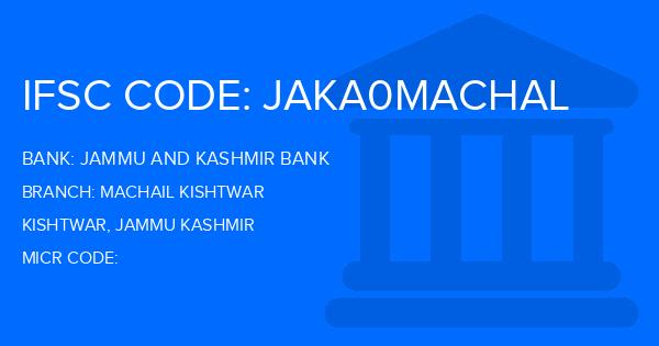 Jammu And Kashmir Bank Machail Kishtwar Branch IFSC Code