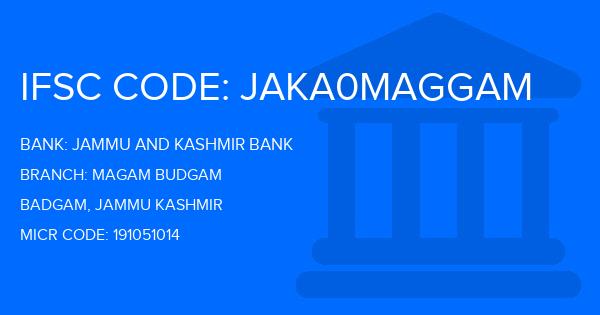 Jammu And Kashmir Bank Magam Budgam Branch IFSC Code