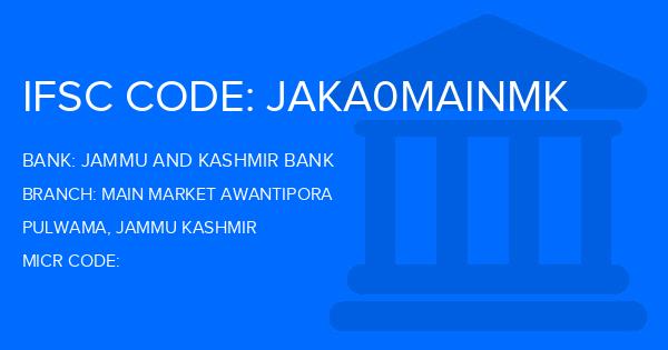 Jammu And Kashmir Bank Main Market Awantipora Branch IFSC Code