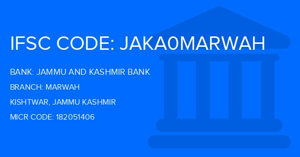 Jammu And Kashmir Bank Marwah Branch IFSC Code