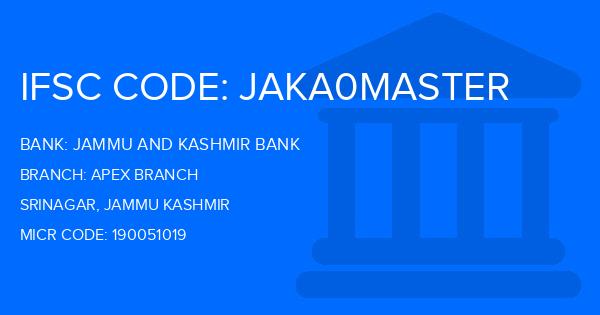 Jammu And Kashmir Bank Apex Branch