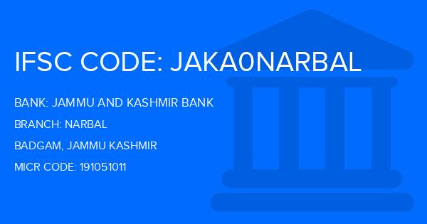 Jammu And Kashmir Bank Narbal Branch IFSC Code