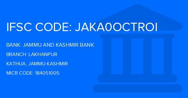 Jammu And Kashmir Bank Lakhanpur Branch IFSC Code