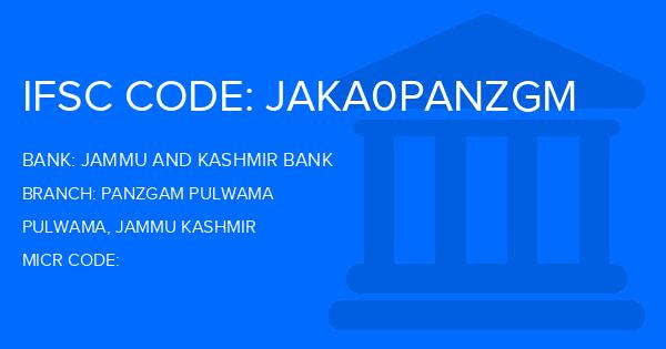 Jammu And Kashmir Bank Panzgam Pulwama Branch IFSC Code