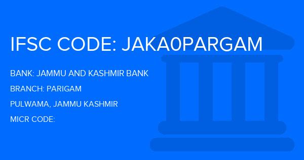 Jammu And Kashmir Bank Parigam Branch IFSC Code