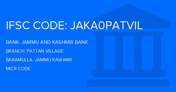 Jammu And Kashmir Bank Pattan Village Branch IFSC Code