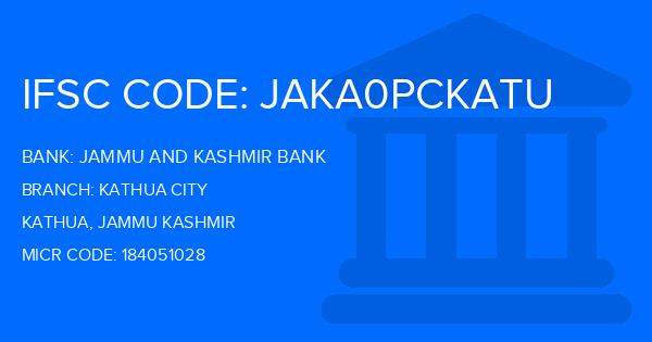 Jammu And Kashmir Bank Kathua City Branch IFSC Code