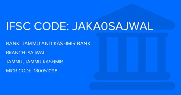 Jammu And Kashmir Bank Sajwal Branch IFSC Code
