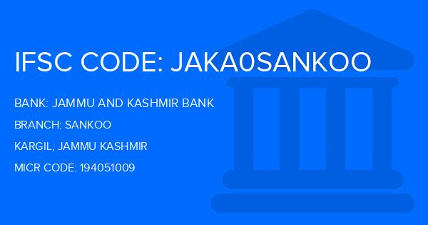 Jammu And Kashmir Bank Sankoo Branch IFSC Code