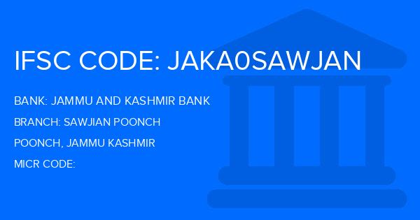 Jammu And Kashmir Bank Sawjian Poonch Branch IFSC Code
