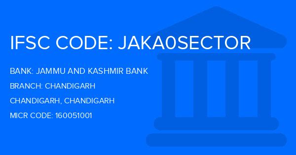 Jammu And Kashmir Bank Chandigarh Branch IFSC Code