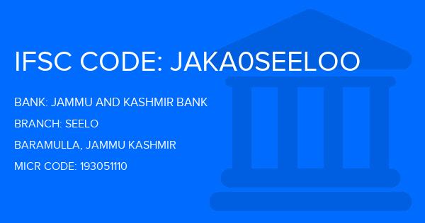 Jammu And Kashmir Bank Seelo Branch IFSC Code