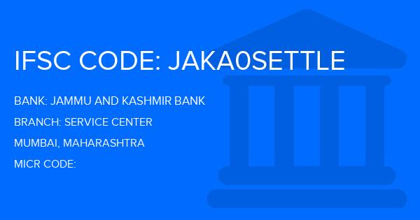 Jammu And Kashmir Bank Service Center Branch IFSC Code