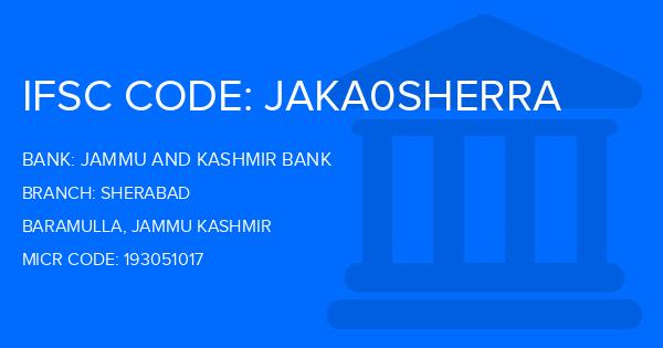 Jammu And Kashmir Bank Sherabad Branch IFSC Code