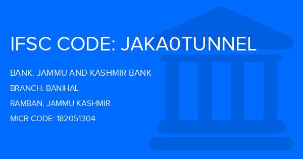 Jammu And Kashmir Bank Banihal Branch IFSC Code