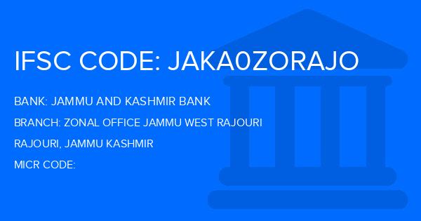 Jammu And Kashmir Bank Zonal Office Jammu West Rajouri Branch IFSC Code