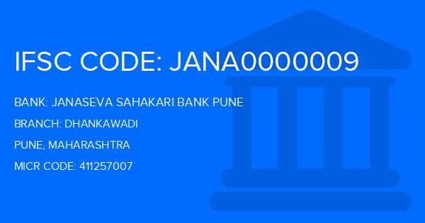 Janaseva Sahakari Bank Pune Dhankawadi Branch IFSC Code