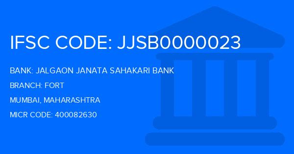 Jalgaon Janata Sahakari Bank Fort Branch IFSC Code