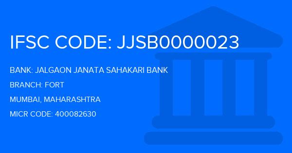 Jalgaon Janata Sahakari Bank Fort Branch IFSC Code