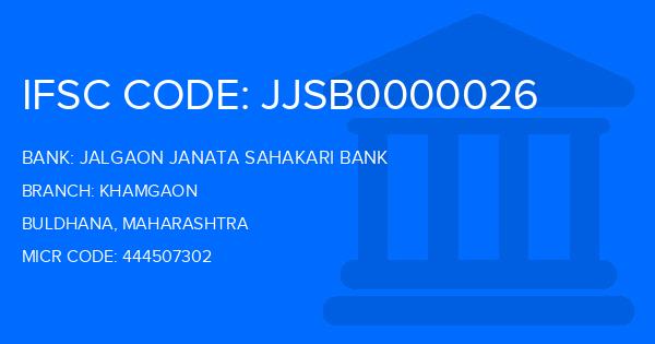 Jalgaon Janata Sahakari Bank Khamgaon Branch IFSC Code