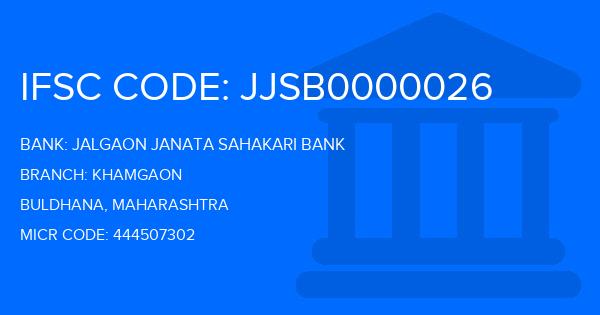 Jalgaon Janata Sahakari Bank Khamgaon Branch IFSC Code