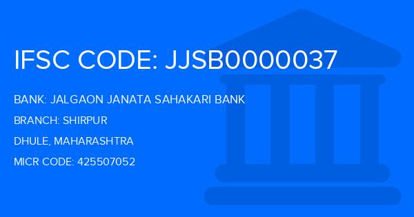 Jalgaon Janata Sahakari Bank Shirpur Branch IFSC Code