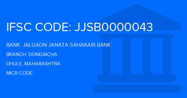 Jalgaon Janata Sahakari Bank Dondaicha Branch IFSC Code