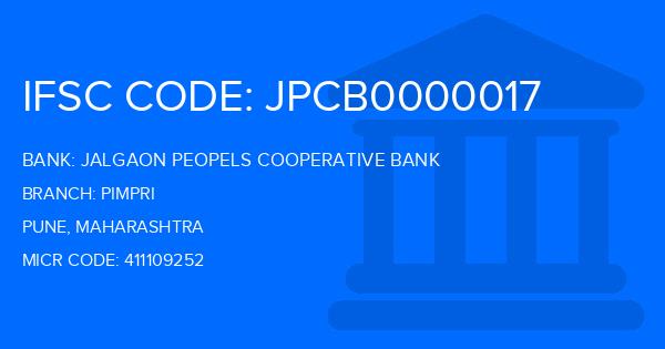Jalgaon Peopels Cooperative Bank Pimpri Branch IFSC Code
