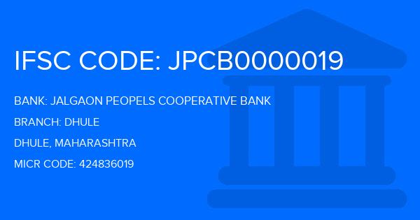 Jalgaon Peopels Cooperative Bank Dhule Branch IFSC Code