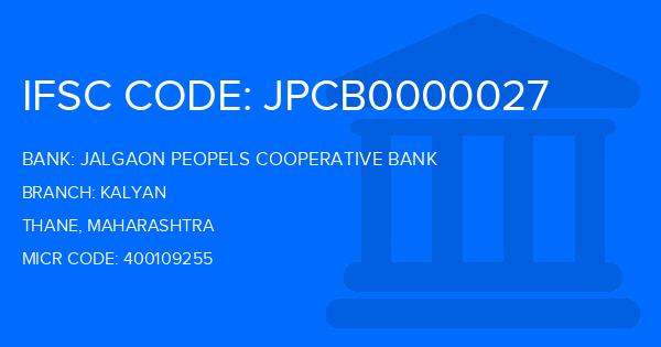 Jalgaon Peopels Cooperative Bank Kalyan Branch IFSC Code