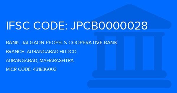 Jalgaon Peopels Cooperative Bank Aurangabad Hudco Branch IFSC Code