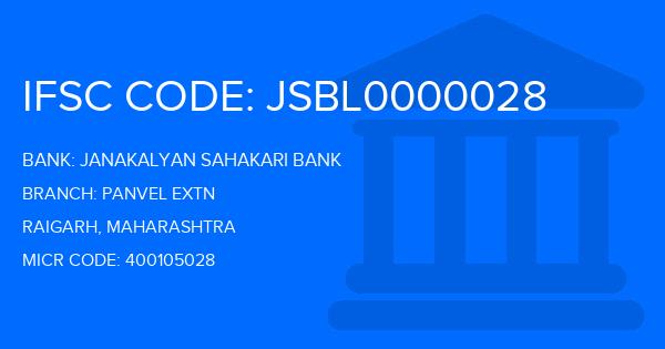 Janakalyan Sahakari Bank Panvel Extn Branch IFSC Code