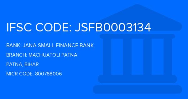 Jana Small Finance Bank Machuatoli Patna Branch IFSC Code