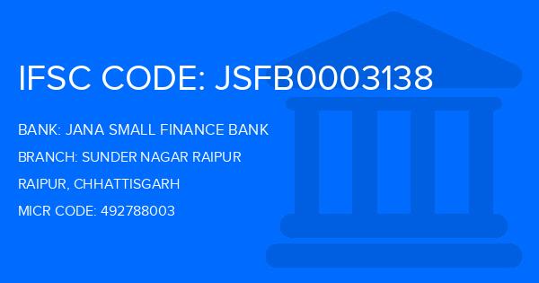 Jana Small Finance Bank Sunder Nagar Raipur Branch IFSC Code
