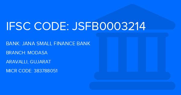 Jana Small Finance Bank Modasa Branch IFSC Code