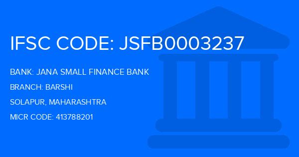 Jana Small Finance Bank Barshi Branch IFSC Code