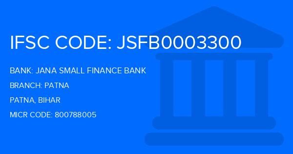 Jana Small Finance Bank Patna Branch IFSC Code