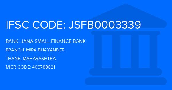 Jana Small Finance Bank Mira Bhayander Branch IFSC Code