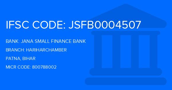 Jana Small Finance Bank Hariharchamber Branch IFSC Code