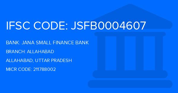 Jana Small Finance Bank Allahabad Branch IFSC Code
