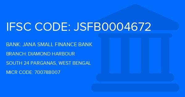 Jana Small Finance Bank Diamond Harbour Branch IFSC Code