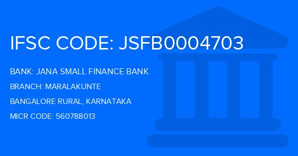 Jana Small Finance Bank Maralakunte Branch IFSC Code