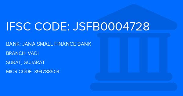 Jana Small Finance Bank Vadi Branch IFSC Code